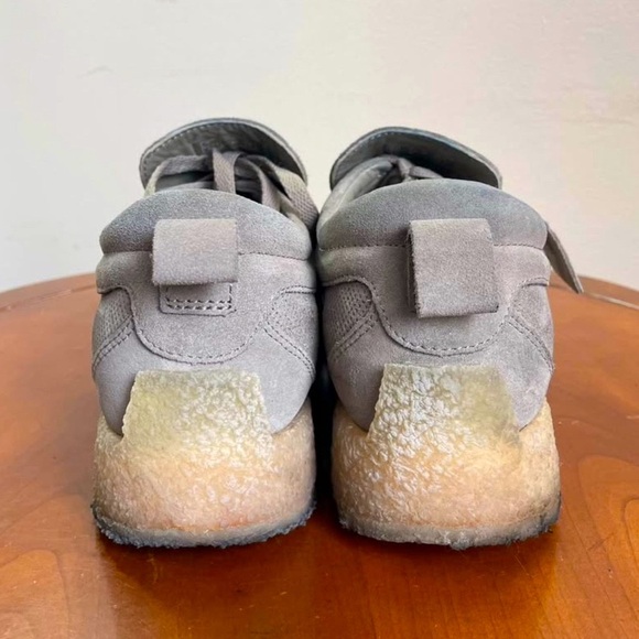 CLARKS Men’s Wallabee Grey Nubuck Suede Loafer Shoes | US 11.5 - Picture 3 of 7